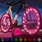 Activ Life Bike Wheel Lights - Festive Stocking Stuffers - Light Up Bike Wheels - Christmas Night Riding - Easy Spoke-Mount Setup & Tire Glow for Bicycle - Red, Pack of 2